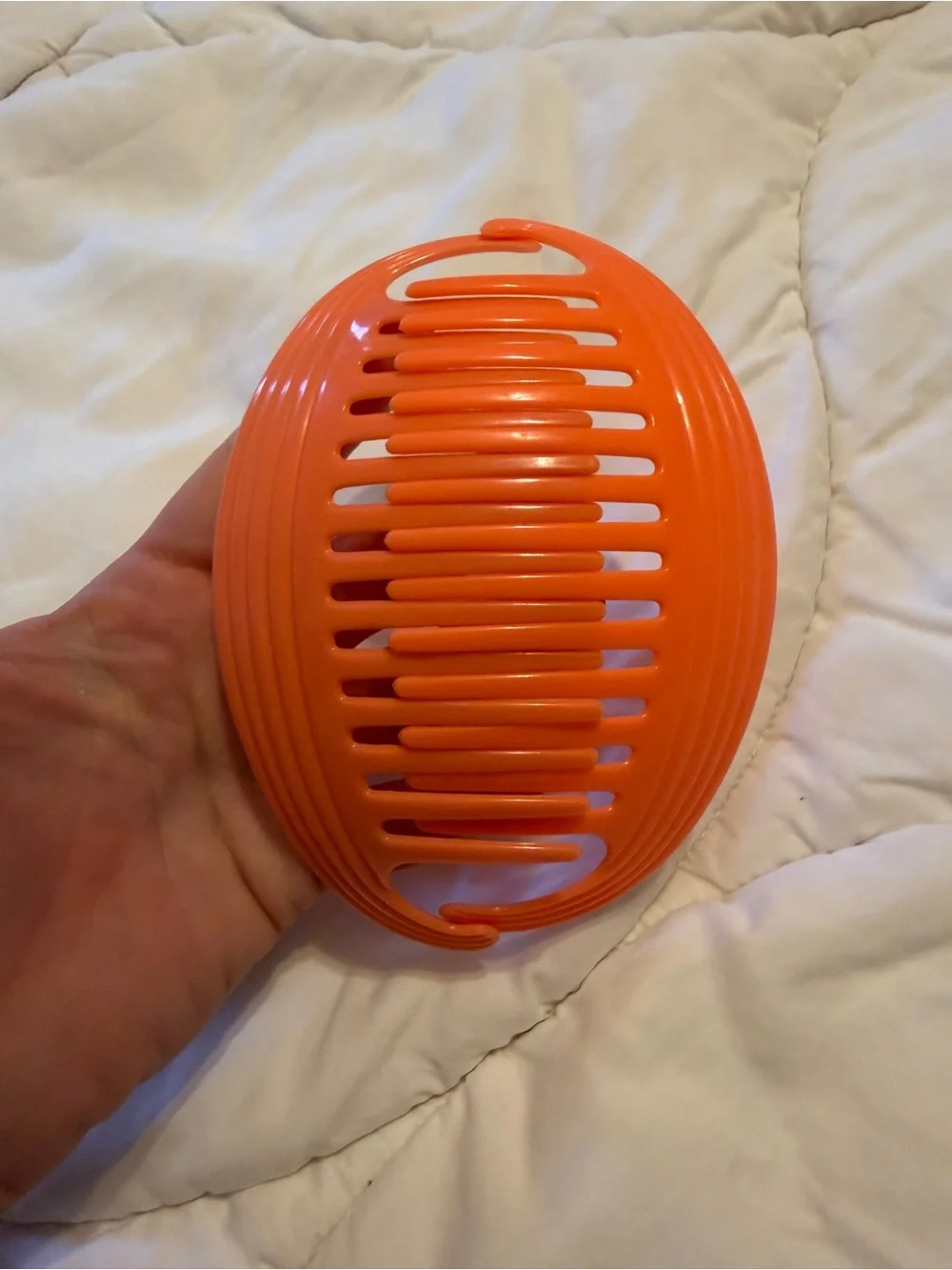 Set of Vintage Goody TZERS Claw Combs in Orange and Yellow